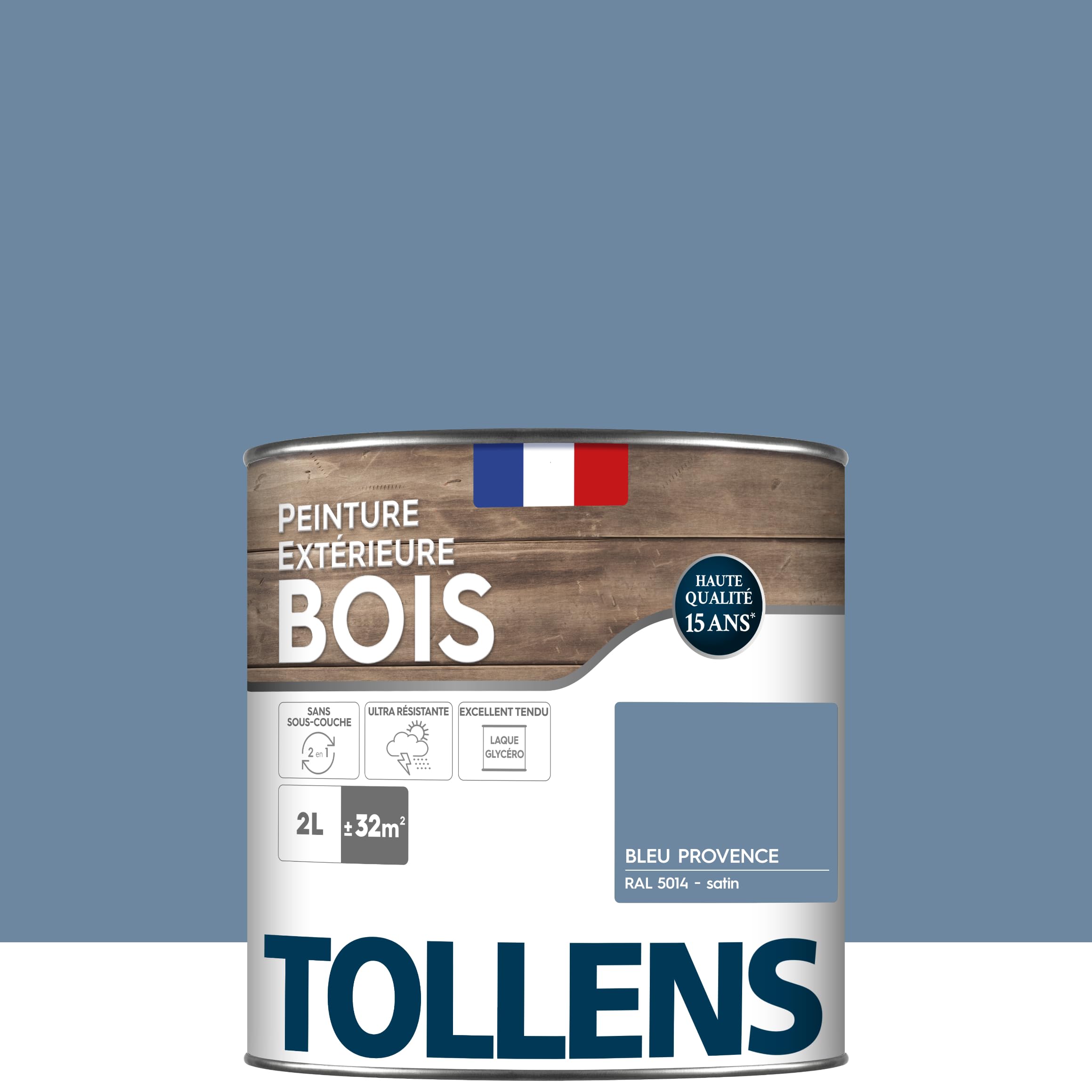Tollens - Peinture extérieure bois 2 en 1 - Ultra Résistante